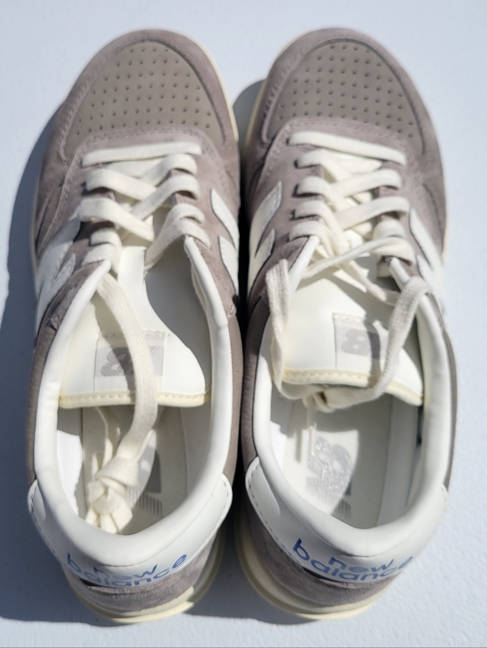 Mens Size 9 New Balance T500 sneakers in brown and white, brand new in box - Picture 11 of 16